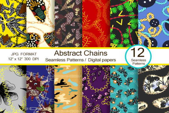 Abstract Chains Designs, Scrapbook: A Creative Resource for Modern Designers