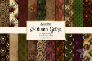 Autumn Gothic Digital Paper: A Timeless Design for Creative Projects