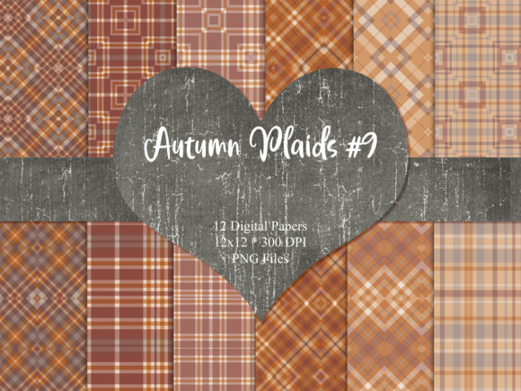 Autumn Plaid 9 Paper Pack: A Modern Craft Essential