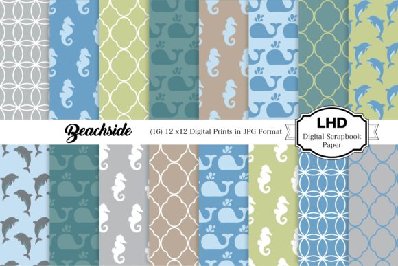 Beach Days Digital Papers