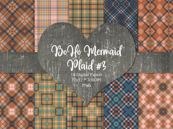 BoHo Mermaid Plaid 3: A Versatile Design Asset for Modern Creatives