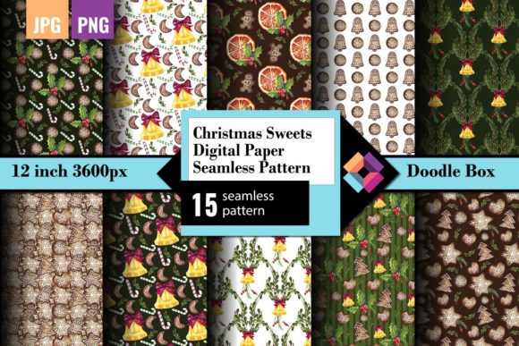 Christmas Sweets Digital Paper: A Versatile Tool for Holiday Creativity