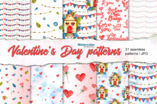 Cute Valentine's Day Digital Papers