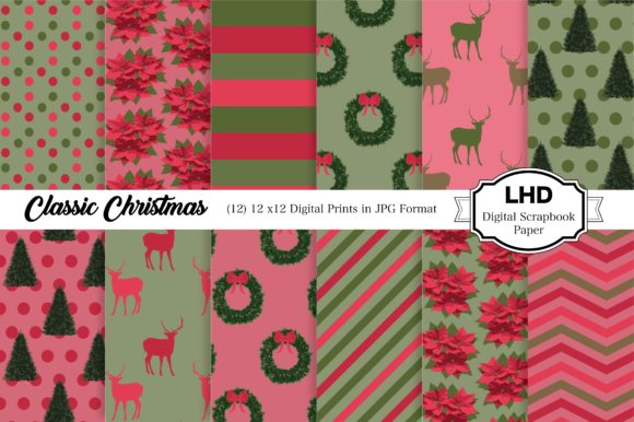 Digital Paper Christmas Digital Prints