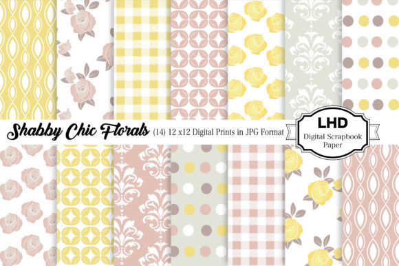 Discover the Beauty of Digital Paper: Shabby Chic Cottage & Floral Designs