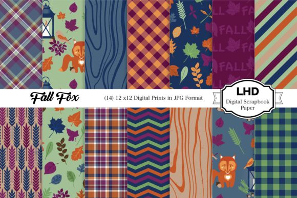Fall Fox Autumn Digital Papers: A Creative Resource for Seasonal Projects