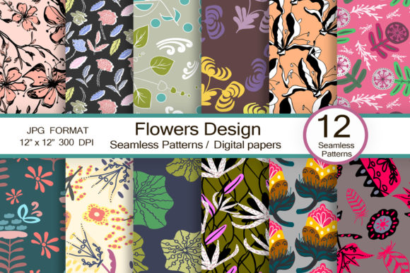 Flowers Designs from Scrapbook Paper