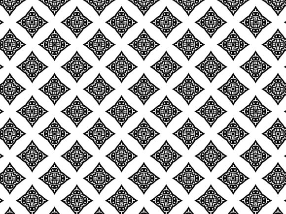 Fractal Pattern Diamond Tribal