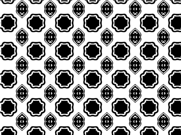 Fractal Pattern Leaf Black Design Collection