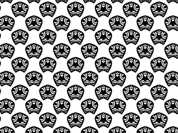 Fractal Pattern Leaf Tribal