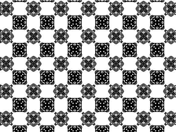 Fractal Pattern Square Tribal Background