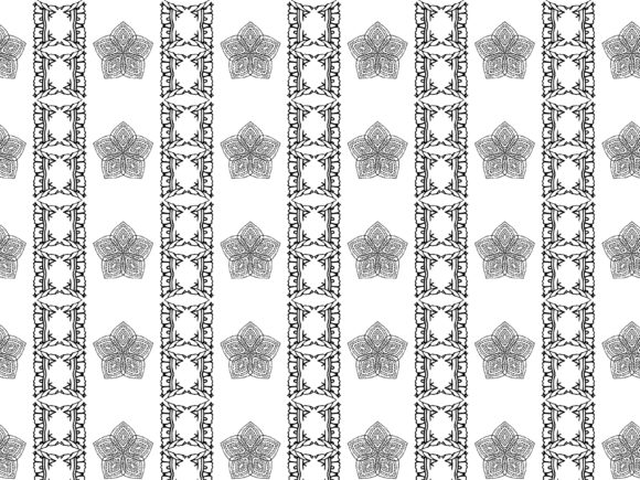 Fractal Pattern Star Leaf Background