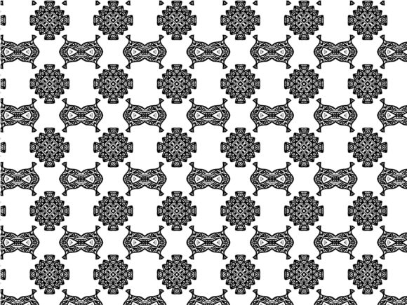 Fractal Pattern Tribal Mask Eye