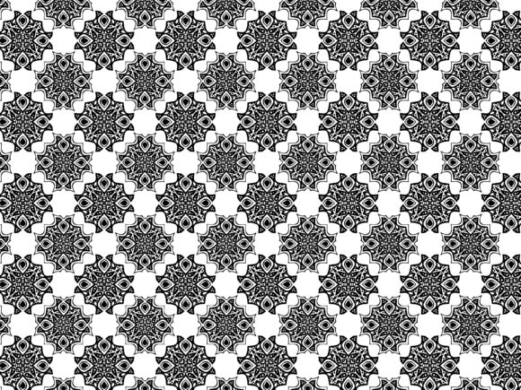 Fractal Pattern Tribal Outline Plus