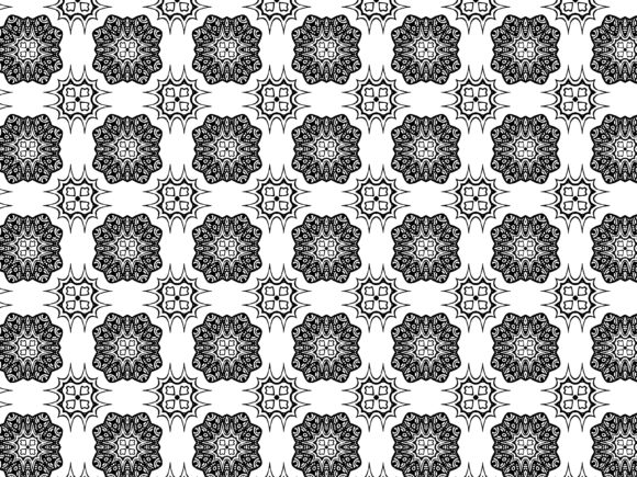 Fractal Pattern Tribal Sharp Collection