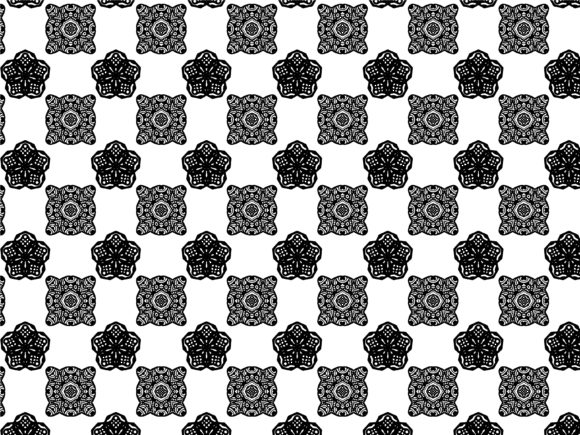 Fractal Tribal Flower Design