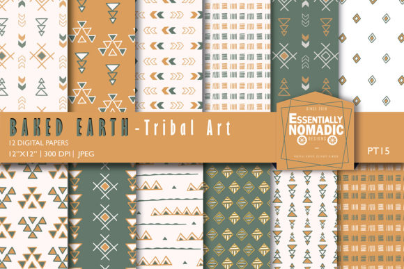 Geometric Tribal Art Digital Paper: A Creative Resource for Design Enthusiasts