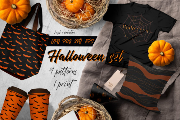 Halloween Digital Paper Pack, Printable