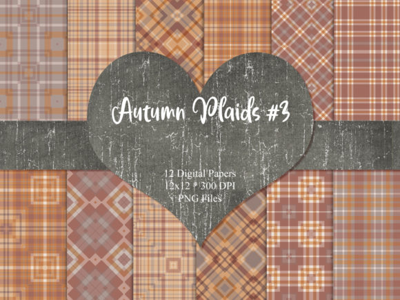 Modern Autumn Plaids 3: A Versatile Design for Creative Projects