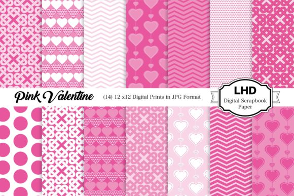 Pink Valentine Digital Paper: A Versatile Resource for Creative Projects