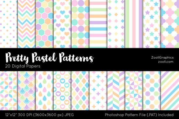 Pretty Pastel Digital Papers