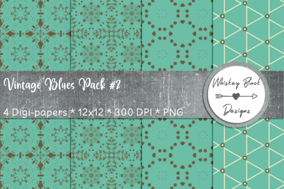 Retro Vintage Blue Brown Fancy Paper: A Versatile Choice for Creative Projects