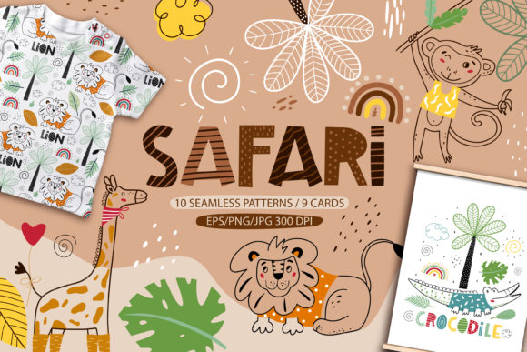 Safari Animals. Kids Animals Collection: A Strategic Resource for Creative and Professional Use