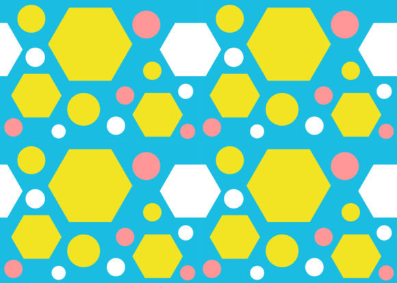 Seamless Hexagon Circle Patterns