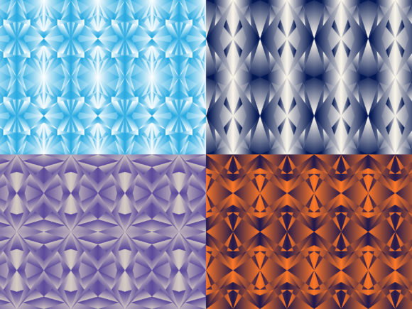 Seamless Pattern Bundling Gradient Blue