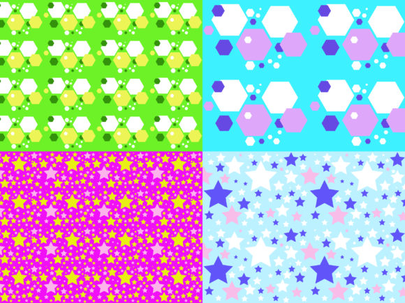 Seamless Pattern Bundling Hexagonal