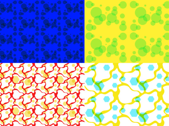 Seamless Pattern Bundling Splash Circle