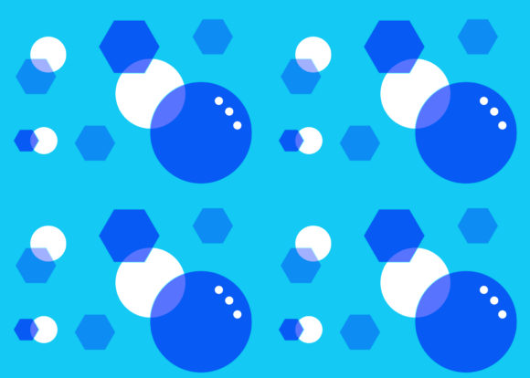 Seamless Pattern Hexagon Transparent