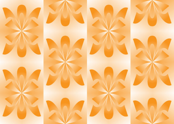 Seamless Pattern Orange Ornament