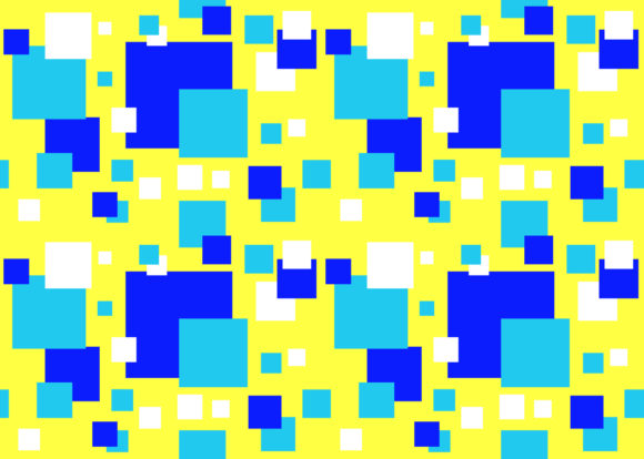 Seamless Pattern Square Blue White