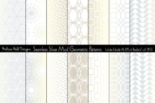 Seamless Silver Mod Geometrics