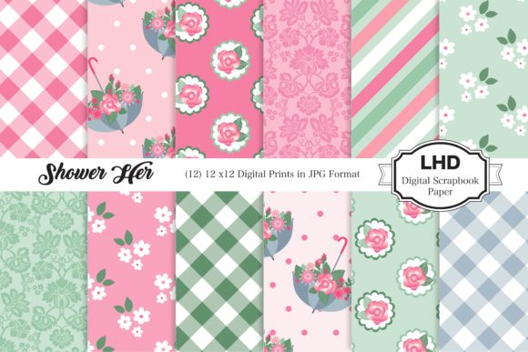 Shower Her Digital Paper - Pink: A Versatile Tool for Creativity and Design