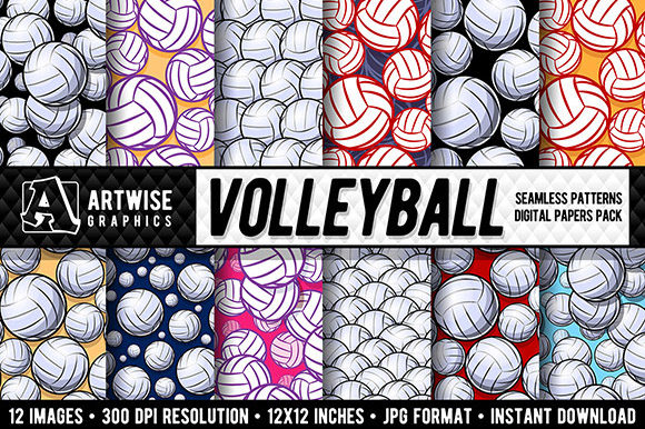 Volleyball Digital Paper Graphics: A Strategic Tool for Creative and Business Applications